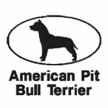 Oval Pit Bull Embroidered Shirt (Polo) embroidered shirts