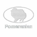 Oval Pomeranian Embroidered Shirt (Dark) embroidered shirts