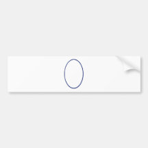 Oval Portrait Blue DK The MUSEUM Zazzle Gifts Bumper Stickers