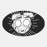 Oval WTF sticker