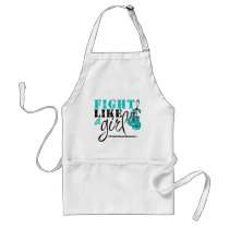 Ovarian Cancer Awareness Fight Like a Girl Apron