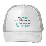 Ovarian Cancer BIG MUSCLES 1.2 Mum Mesh Hat