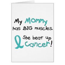 Ovarian Cancer BIG MUSCLES 1.2 Mummy Cards