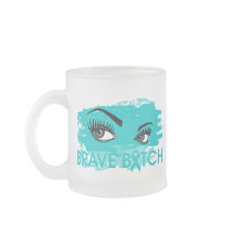 Ovarian Cancer Brave Bitch Mug