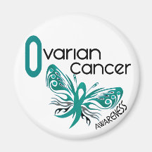 Ovarian Cancer BUTTERFLY 3.1 Fridge Magnet