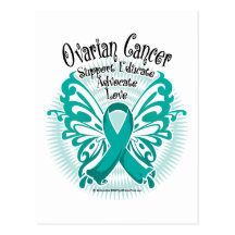 Ovarian Cancer Butterfly 3 Postcard
