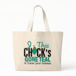 Ovarian Cancer Chick Gone Teal Tote Bag