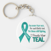 Ovarian Cancer For Every…..I Proudly Wear Teal 1 Key Chains