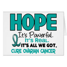 Ovarian Cancer HOPE 1 Greeting Card