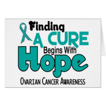 Ovarian Cancer HOPE 5 Greeting Cards
