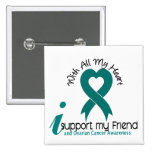Ovarian Cancer I Support My Friend Button