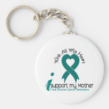 Ovarian Cancer I Support My Mother Key Chains