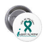 Ovarian Cancer I Support My Mother Pinback Buttons