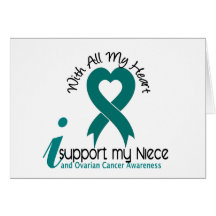 Ovarian Cancer I Support My Niece Greeting Card