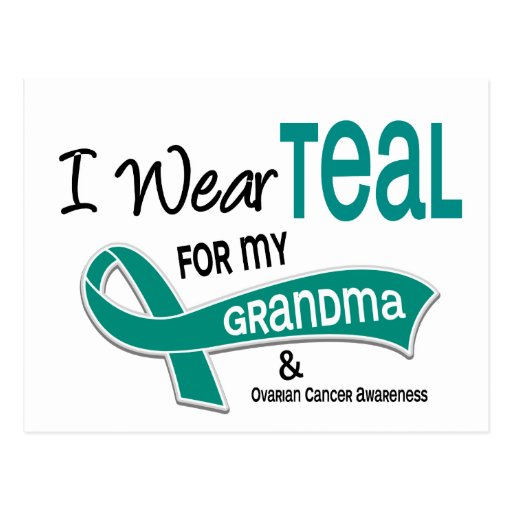 Ovarian Cancer I WEAR TEAL FOR MY GRANDMA 42 Post Cards