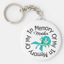 Ovarian Cancer In Memory of My Mother Keychains