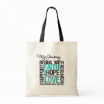 Ovarian Cancer My Journey Begins With FAITH Bag