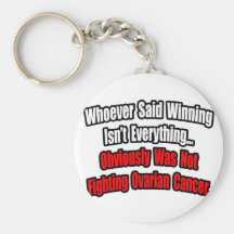 Ovarian Cancer Quote Keychain