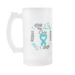 Ovarian Cancer Ribbon For The Cure Coffee Mugs