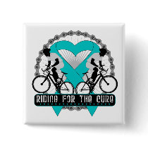 Ovarian Cancer Riding For The Cure Pins