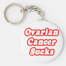 Ovarian Cancer Sucks Keychains