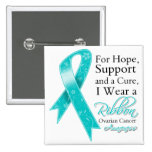 Ovarian Cancer Support Hope Awareness Pinback Button