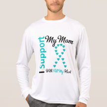 Ovarian Cancer Support Mum With All My Heart Shirt