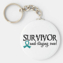 Ovarian Cancer Survivor 18 Key Chains