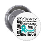 Ovarian Cancer Survivor Collage Pins