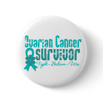 Ovarian Cancer Survivor Flower Ribbon Pin