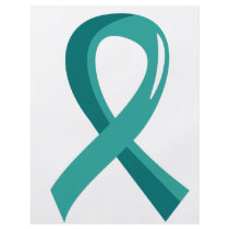 Ovarian Cancer Teal Ribbon 3 Personalised Flyer
