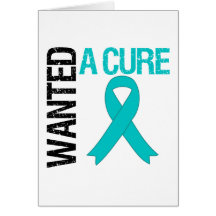 Ovarian Cancer Wanted A Cure Greeting Cards