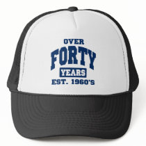 Ove 40 Years 40th Birthday Mesh Hats