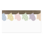 oven mitts cooking baking culinary business card