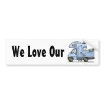 Over Cab Camper RV Bumper Sticker bumper stickers