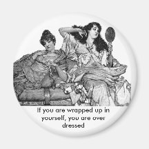 OVER DRESSED REFRIGERATOR MAGNET