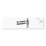 Over Exposed Radiographer bumper stickers