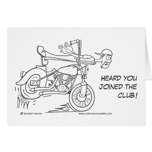 Over the Handlebars Get Well Card