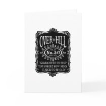 Over The Hill 30th Birthday Greeting Card