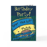 Over The Hill 50th Birthday Invitations cards