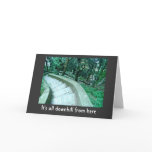 Over the Hill Birthday Card