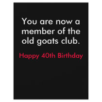 Over the hill birthday flyer