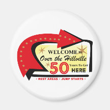 Over The Hillville 50 Magnet
