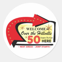 Over The Hillville 50 Round Sticker