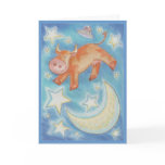 Over the Moon 'Happy Birthday' greetings card