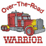 Over The Road Warrior Trucker Embroidered Shirt embroidered shirts