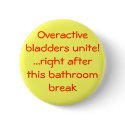 Overactive bladders unite buttons