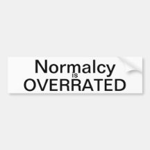 overated bumper stickers