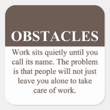 Overcoming Obstacles to Success (3) Stickers