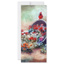 Overflowing Cardinal Rack Card